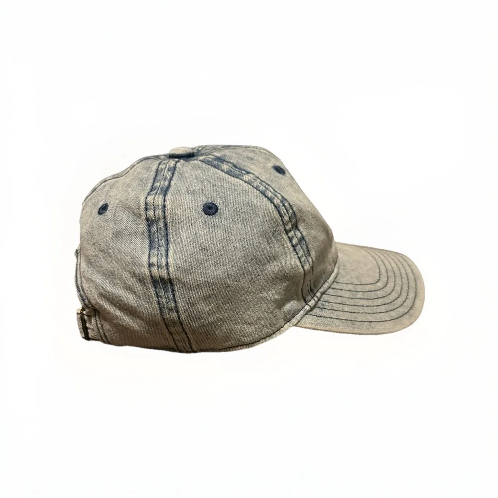 Adidas Washed Denim Cap with Black Logo - Picture 4 of 12